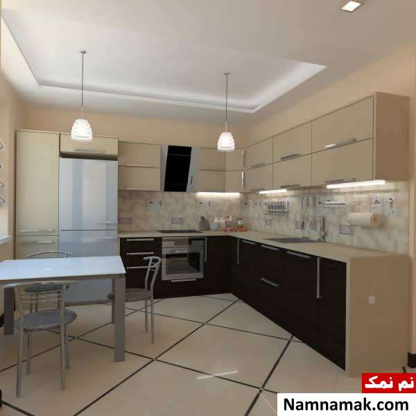 دکوراسیون لاکچری آشپزخانه
