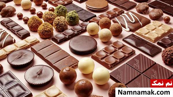 کالری و ترکیبات انواع شکلات تلخ فرمند