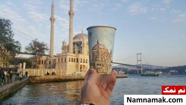خلق شگفت انگیزترین آثار روی لیوان های یکبار مصرف