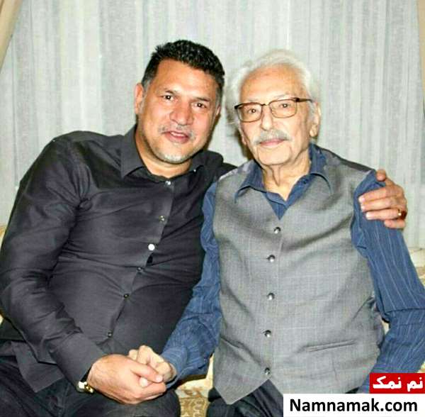 علی دایی در کنار جمشید مشایخی