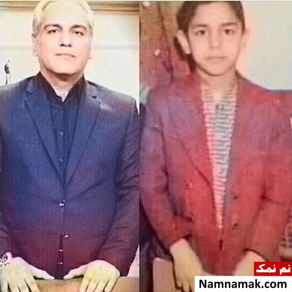 عکسی از مهران مدیری در گذر زمان