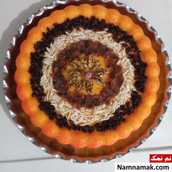 ته چین مرغ در قالب کیک