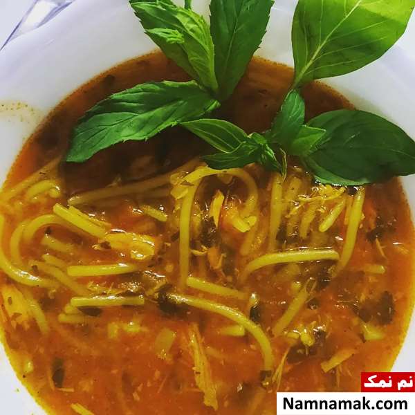 سوپ رشته با سبزی سوپ
