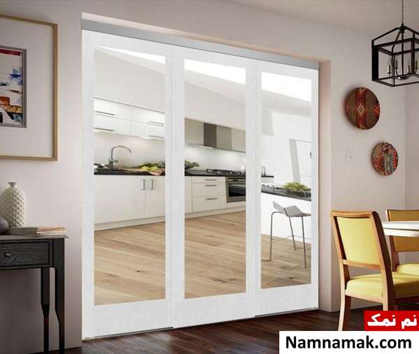 مدل کمد دیواری با آینه قدی و دکوراتیو