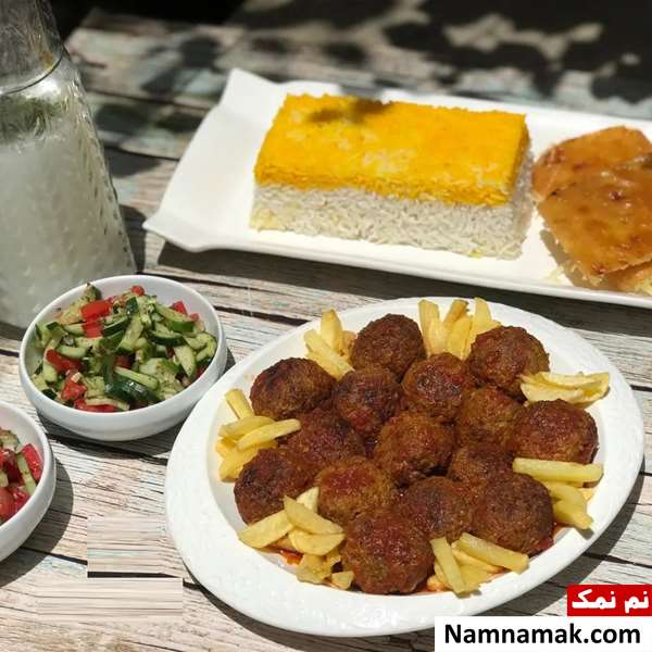 کوفته ریزه با سیب زمینی