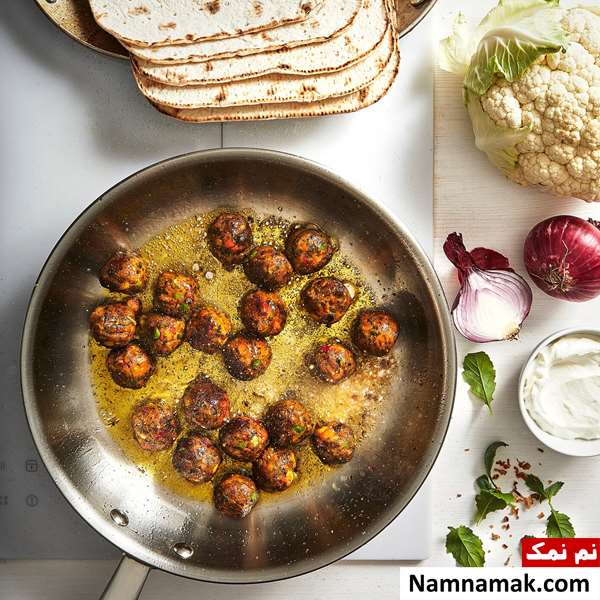 کوفته قلقلی با سبزیجات