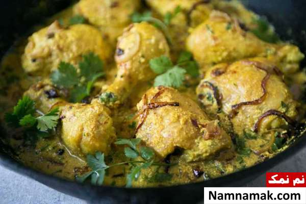طرز تهیه مرغ مزه دار شده با ماست