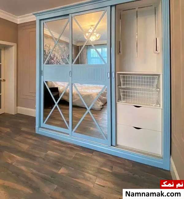 مدل های مدرن کمد دیواری آینه دار اتاق خواب