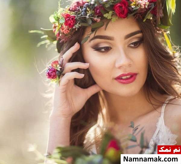 مدل های تاج گل عروس قرمز و سرخ مدل های تاج گل عروس قرمز و سرخ