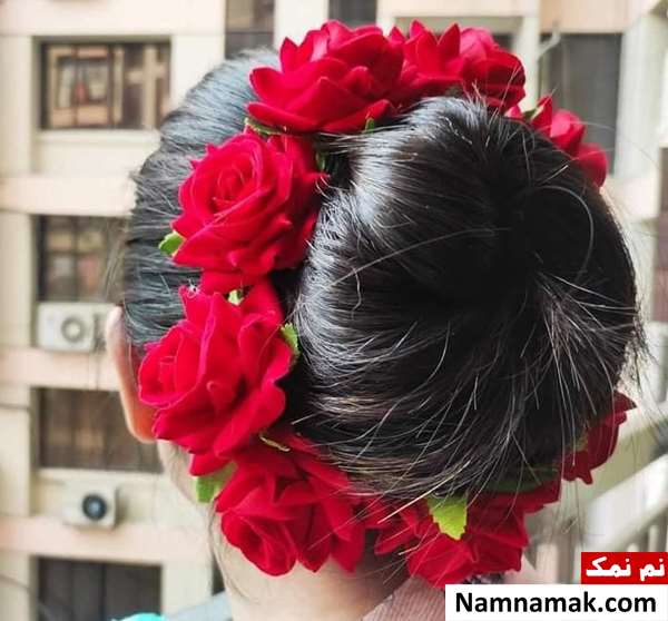 مدل های تاج گل عروس قرمز و سرخ مدل های تاج گل عروس قرمز و سرخ