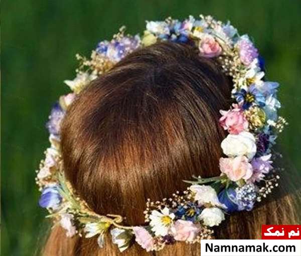 تاج گل عروس طبیعی