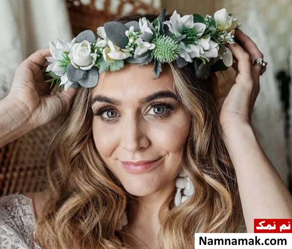 تاج گل عروس طبیعی