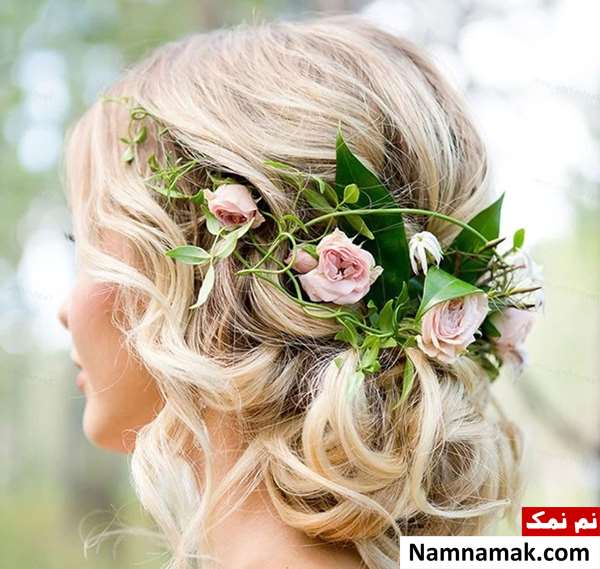 تاج گل عروس طبیعی