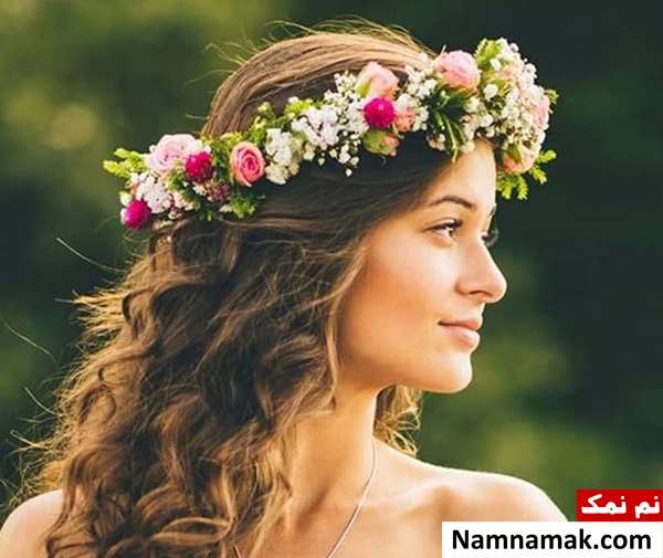 تاج گل عروس طبیعی