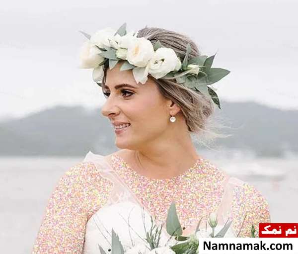 تاج گل عروس طبیعی
