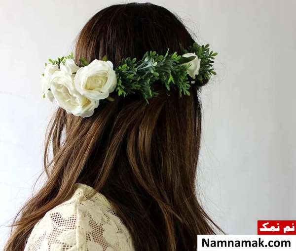 تاج گل عروس طبیعی