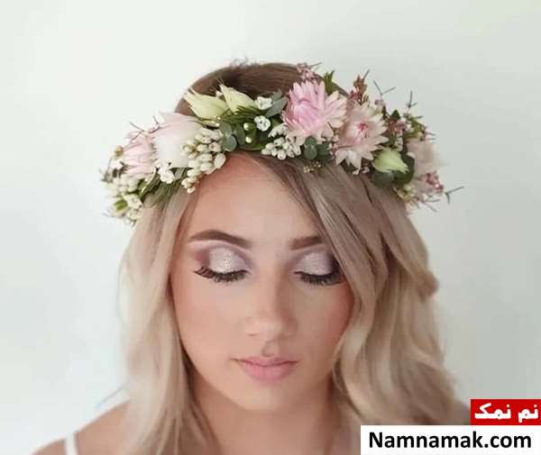تاج گل عروس طبیعی