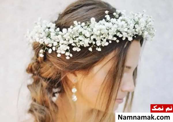 تاج گل عروس طبیعی