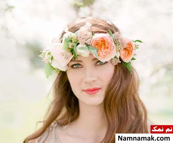 تاج گل عروس طبیعی