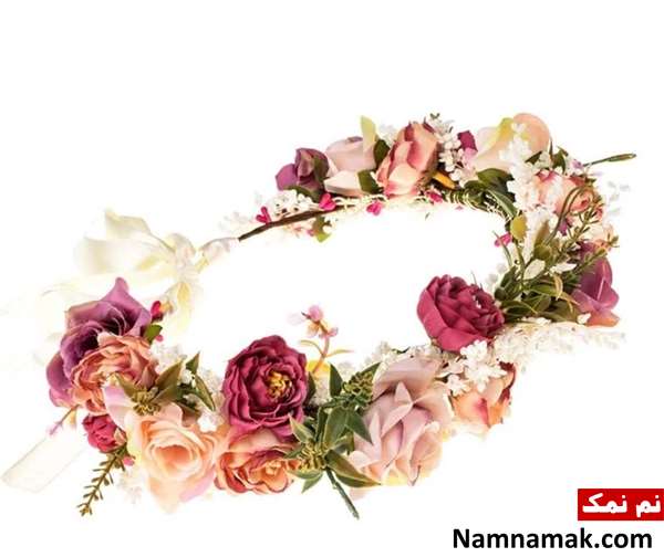 تاج گل عروس طبیعی