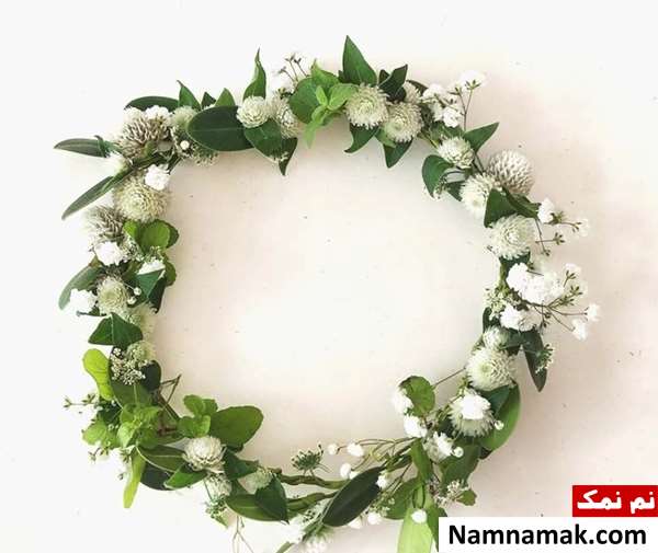تاج گل عروس طبیعی