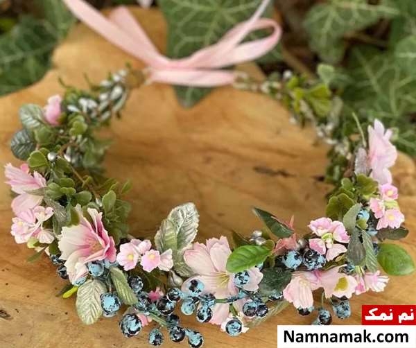 تاج گل عروس طبیعی