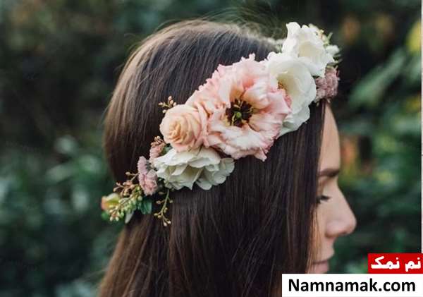 تاج گل عروس طبیعی