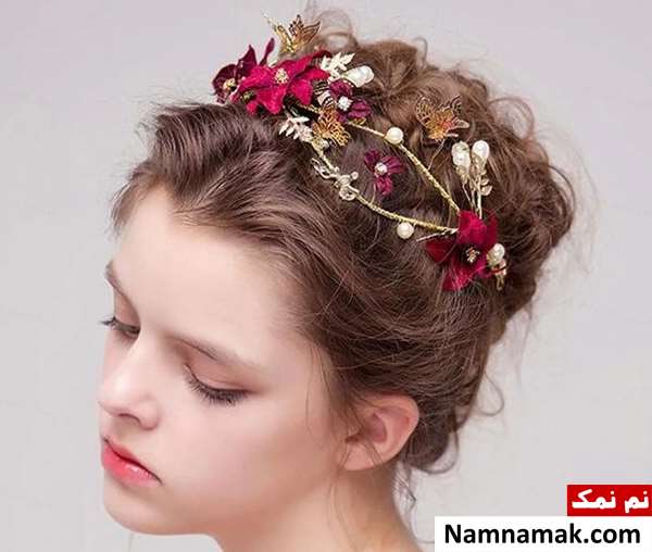 تاج گل عروس طبیعی