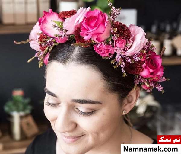 تاج گل عروس طبیعی