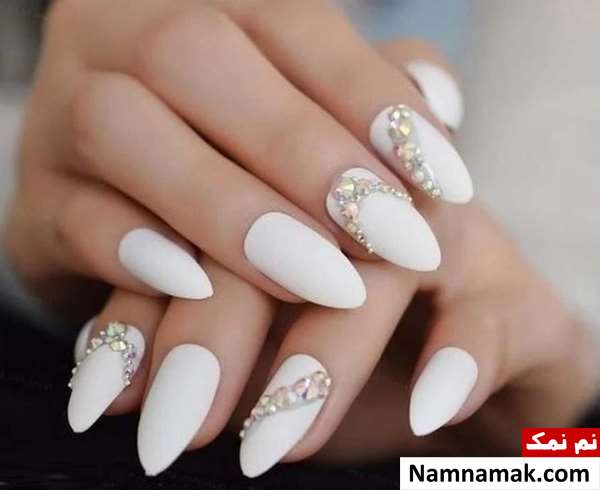 طراحی ناخن برای عروس ساده و شیک