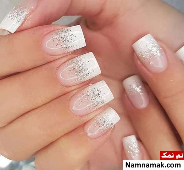 طراحی ناخن برای عروس ساده و شیک
