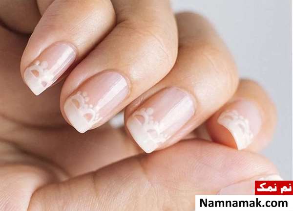 طراحی ناخن برای عروس ساده و شیک