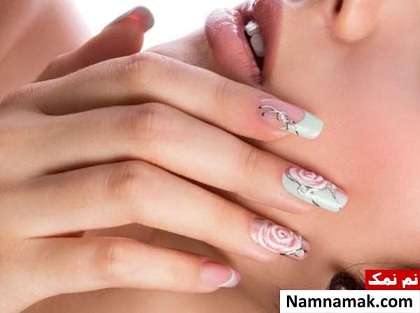 طراحی ناخن برای عروس ساده و شیک