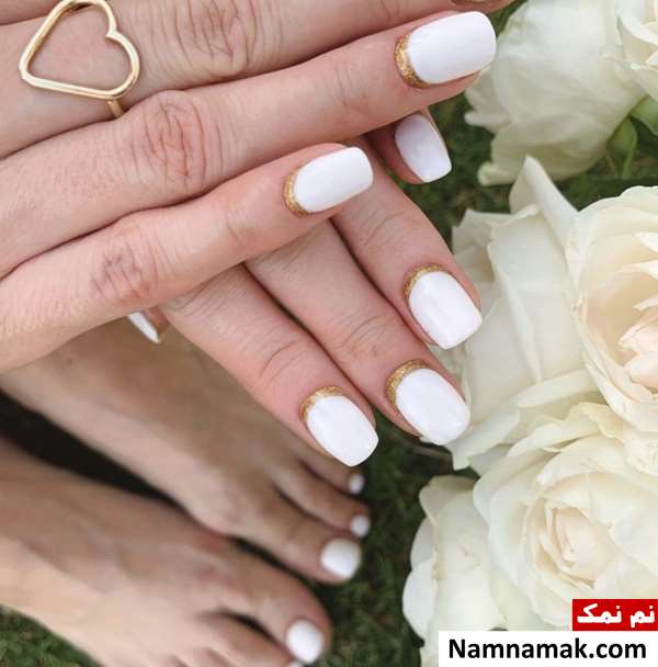 مدل طراحی ناخن عروس برای عقد