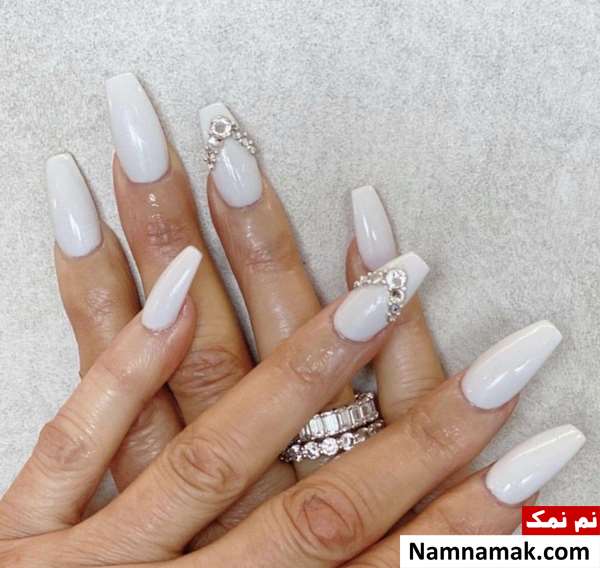 مدل طراحی ناخن عروس برای عقد