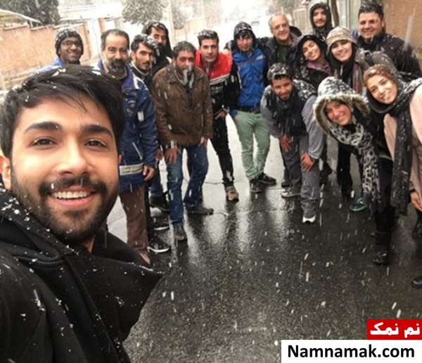 اینستاگرام برفی حسین مهری با همکارانش + عکس اینستاگرام برفی حسین مهری با همکارانش + عکس