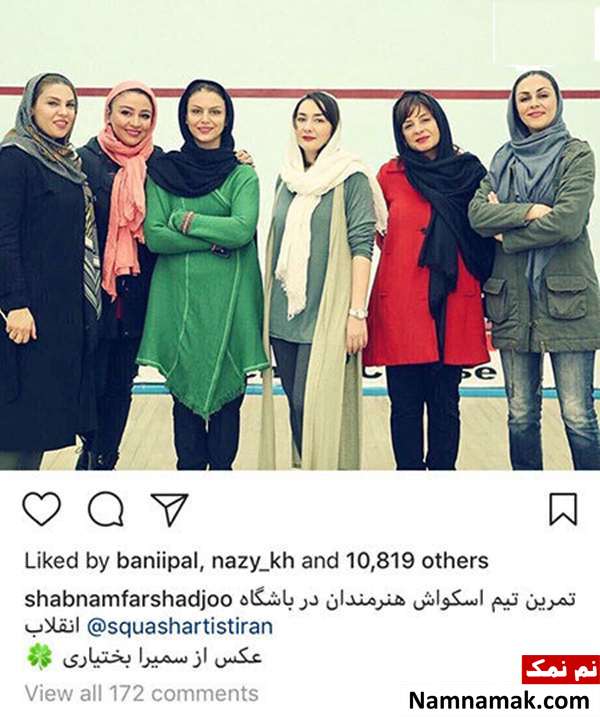 عکسی جالب از تیم اسکواش بانوان هنرمند عکسی جالب از تیم اسکواش بانوان هنرمند