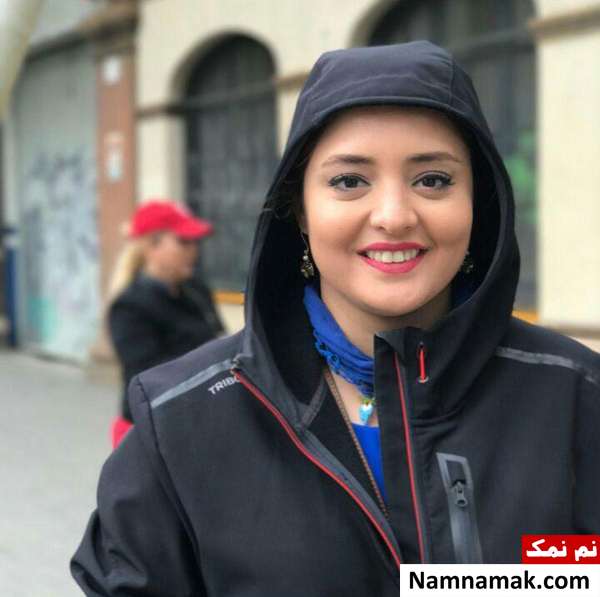 تیپ متفاوت نرگس محمدی در خارج تیپ متفاوت نرگس محمدی در خارج