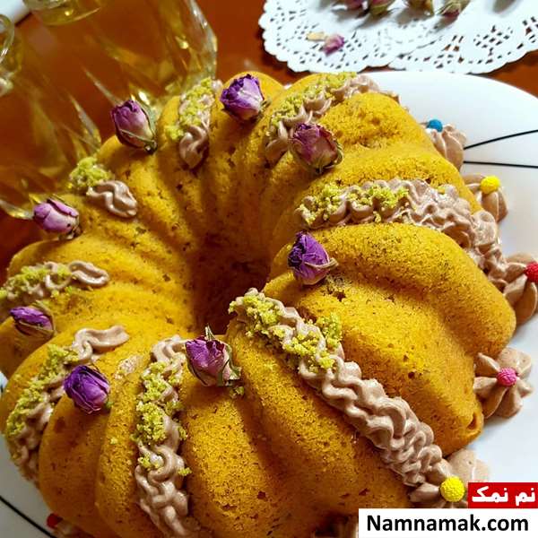 کیک کدو حلوایی بدون شکر