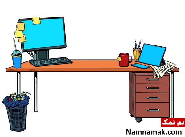 عکس میز کار برای پروفایل