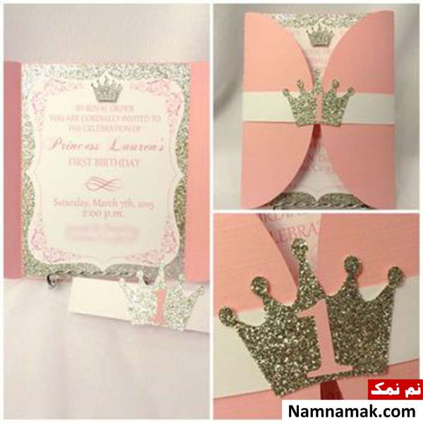 تزیین تم تولد پرنسس دخترانه جدید و ساده
