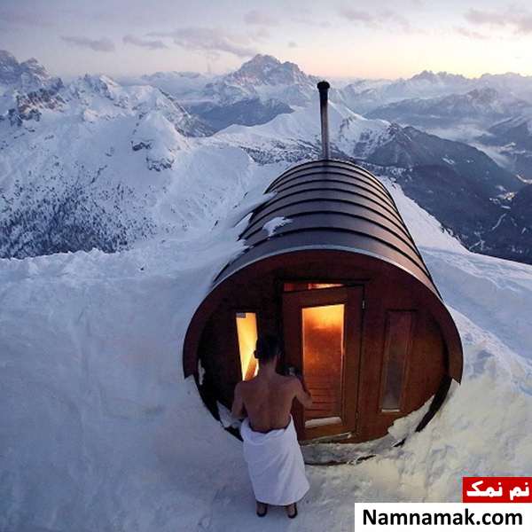 سونا در بالای کوهی به ارتفاع 2835 متر