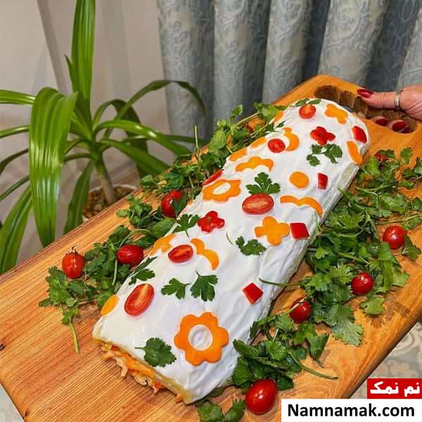 سالاد قالبی سیب زمینی