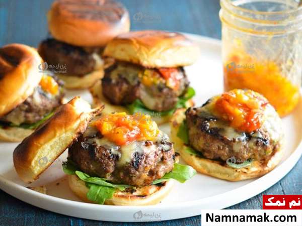 طرز تهیه مینی برگر جگر