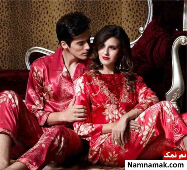 مدل های لباس خواب ست زن و شوهری ساتن شیک