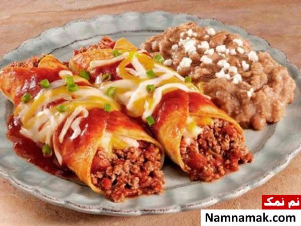  انچیلادا گوشت