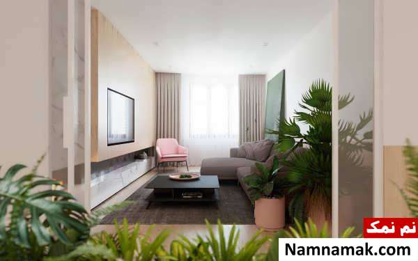 طراحی اتاق پذیرایی مینیمالیستی