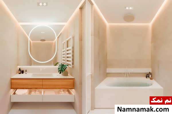 طراحی حمام به سبک مینیمالیستی