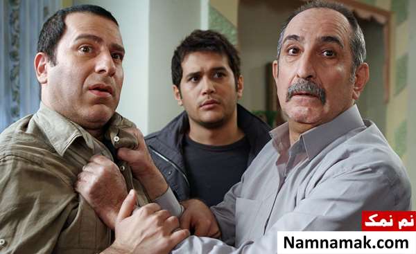فرهاد آئیش ، رامین ناصرنصیر و سیاوش خیرابی در سریال سه پنج دو