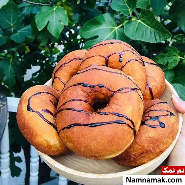 دونات با خمیر نانوایی بدون فر